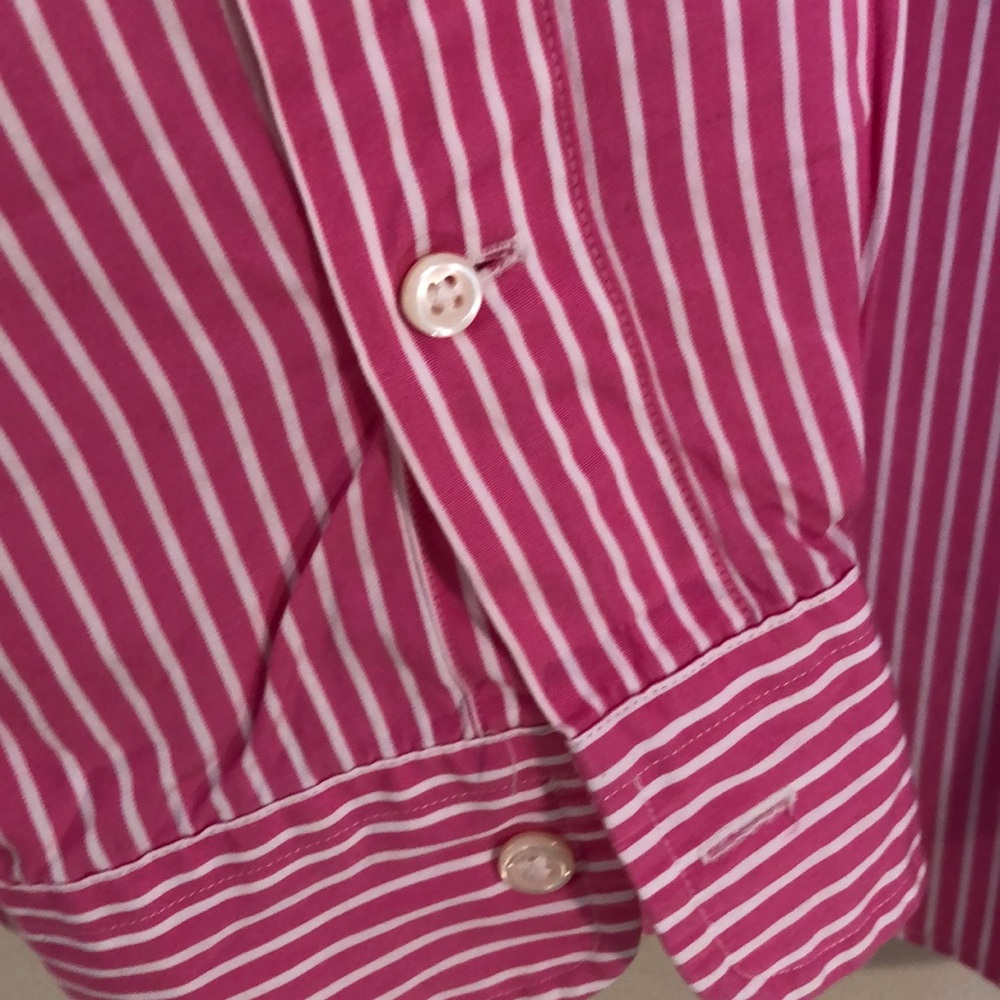 Pink & White Striped Ralph Lauren Blue Pony XL - Picture 5 of 8